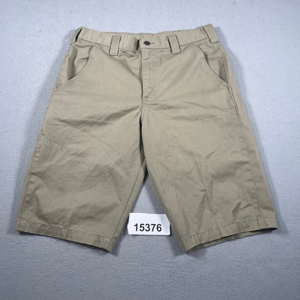 Carhartt Work Shorts Mens 32 Khaki Good B372 KHI Utility Twill Pocket